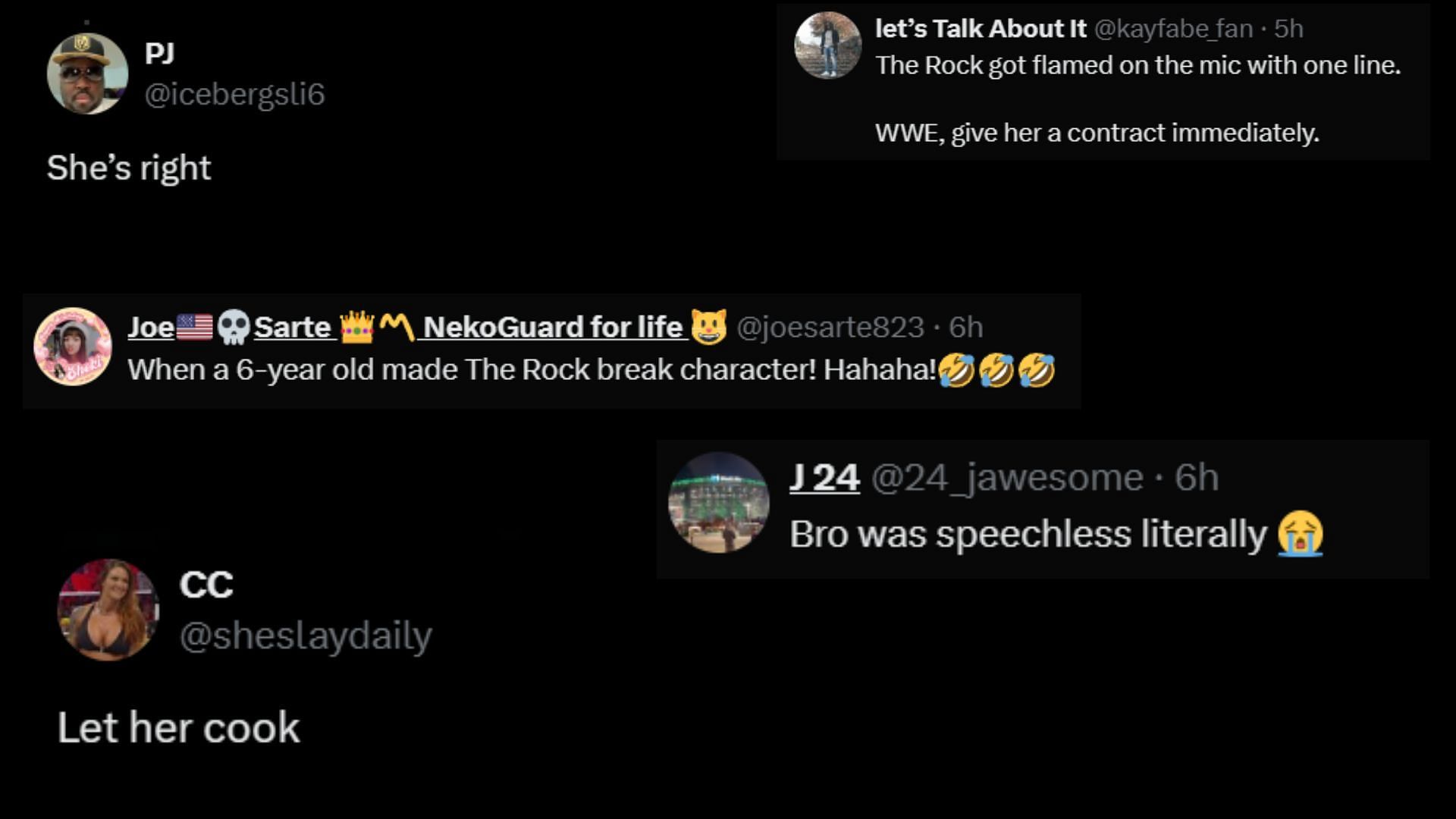 Screengrab of fans' reactions on X/Twitter.